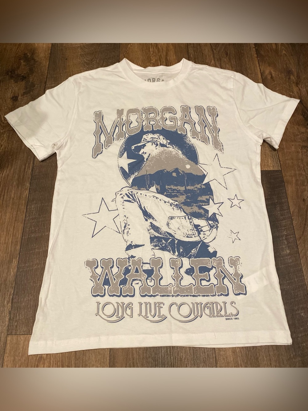 Morgan Wallen T-shirt Crewneck Long Live Cowgirls Licensed Womens Medium